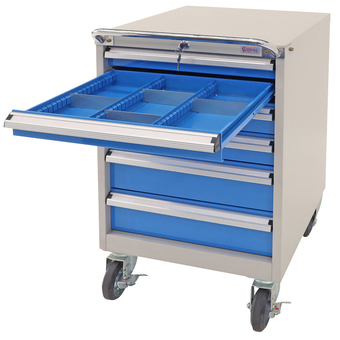 Stormax Industrial Tooling Cabinet on Wheels Drawer Open