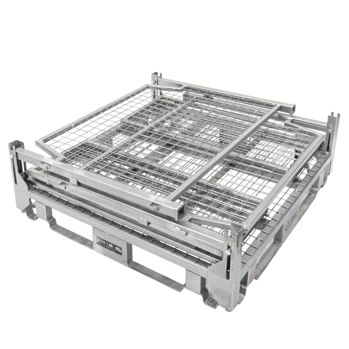 Collapsible & Stackable Stillage Cage