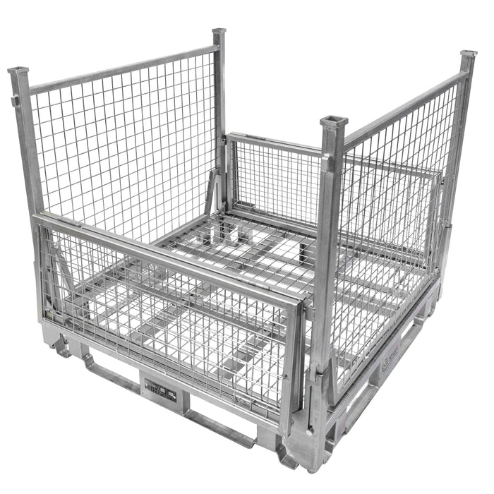 Collapsible & Stackable Stillage Cage