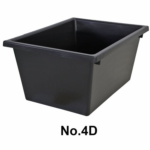 No. 4D Bins - 430x323x210mm (LxWxD) - 22L Black Recycled