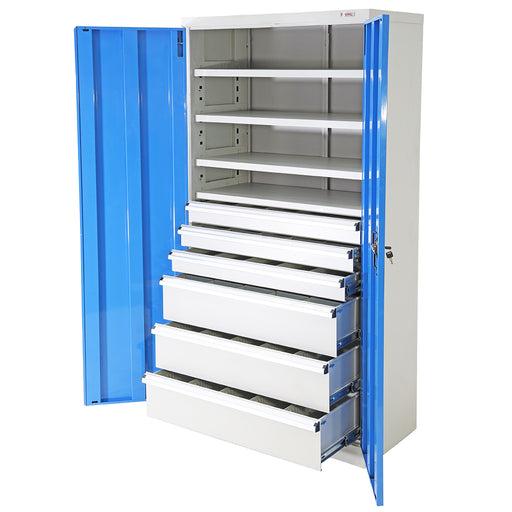 Heavy Duty Industrial Storage Cabinets 6 Drawer Cabinet ( 3 x 100mm & 3 x 200mm drawers)