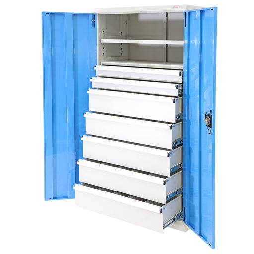 Heavy Duty Industrial Storage Cabinets 7 Drawer Cabinet ( 2 x 100mm & 5 x 200mm drawers)